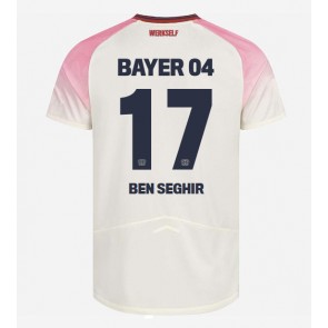 Bayer Leverkusen Eliesse Ben Seghir #17 Replik Auswärtstrikot 2025-26 Kurzarm Bayer Leverkusen Eliesse Ben Seghir #17 Replik Auswärtstrikot 2025-26 Kurzarm